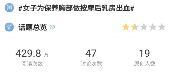 女子為保養胸部做按摩后乳房出血背后黑色產業鏈終于曝光！