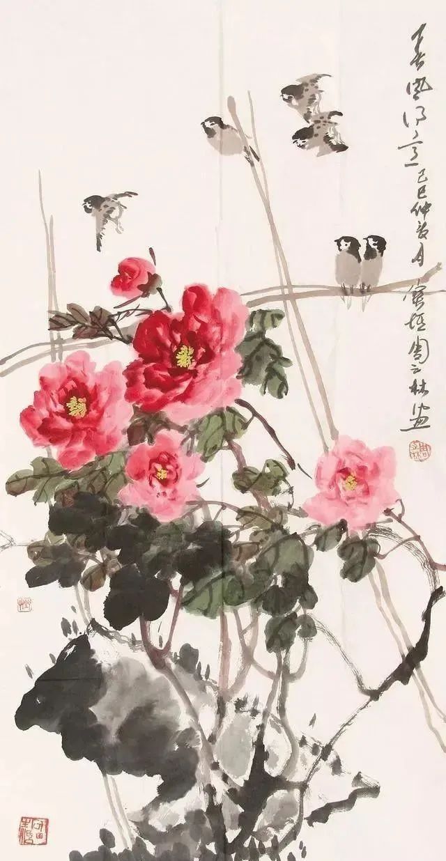 國畫荷花構圖_中國國畫基本構圖_國畫構圖技巧
