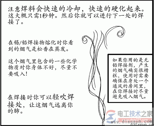 焊料會快速的冷卻